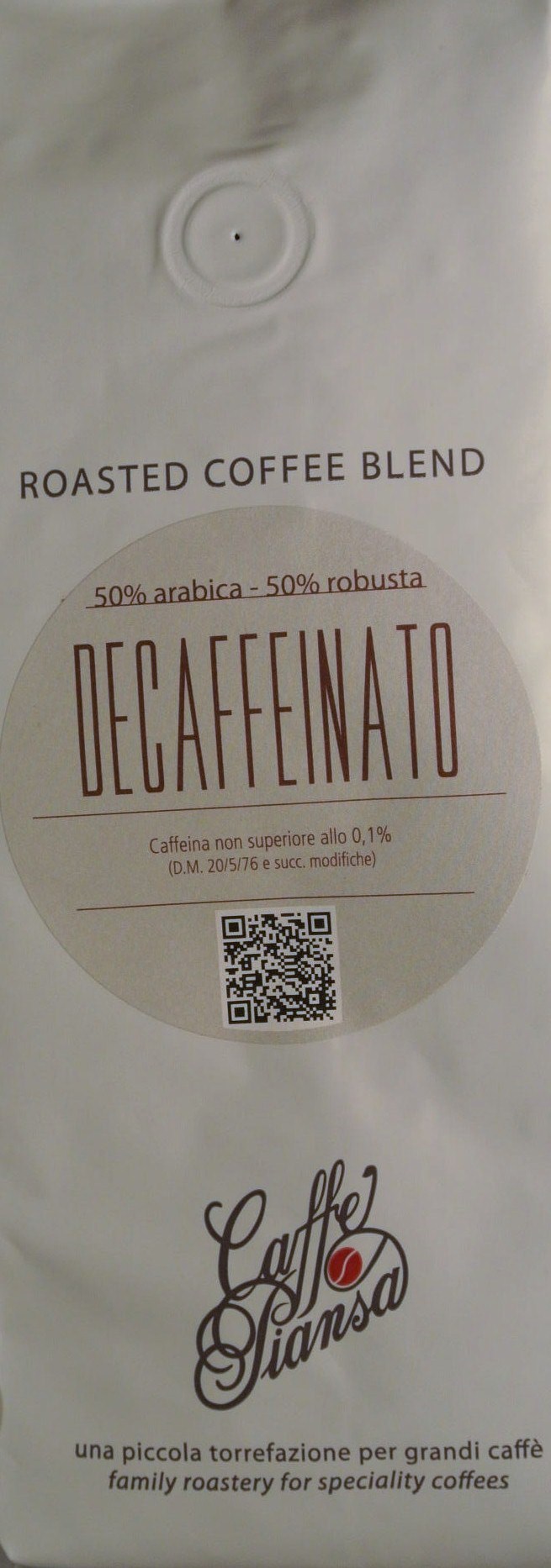 Decaffeinato 50% arabica - 50 % robusta