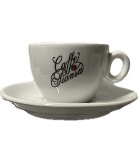 Caffe Piansa Cappuccino kop + schotel